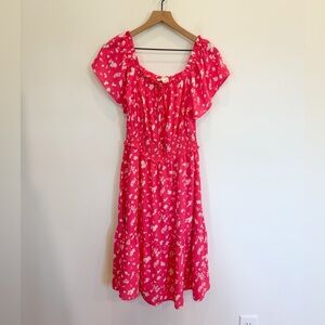 Jessica Simpson Floral Pink Dress size Large